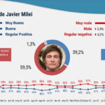Milei ante una dramática caída de su imagen 